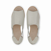 gray sandals top view