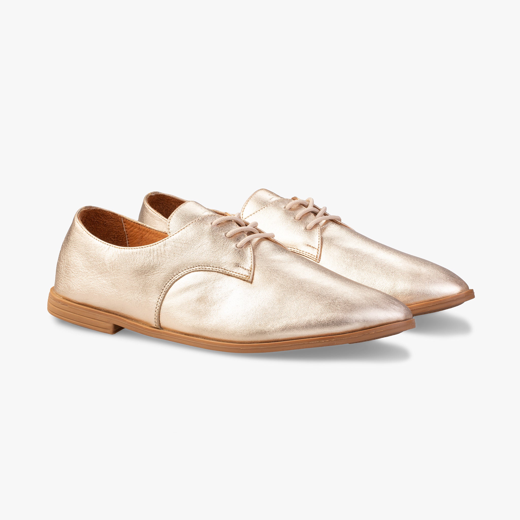 Gold Shoes Angle View