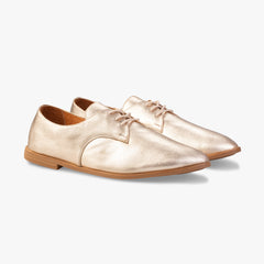 Gold Shoes Angle View