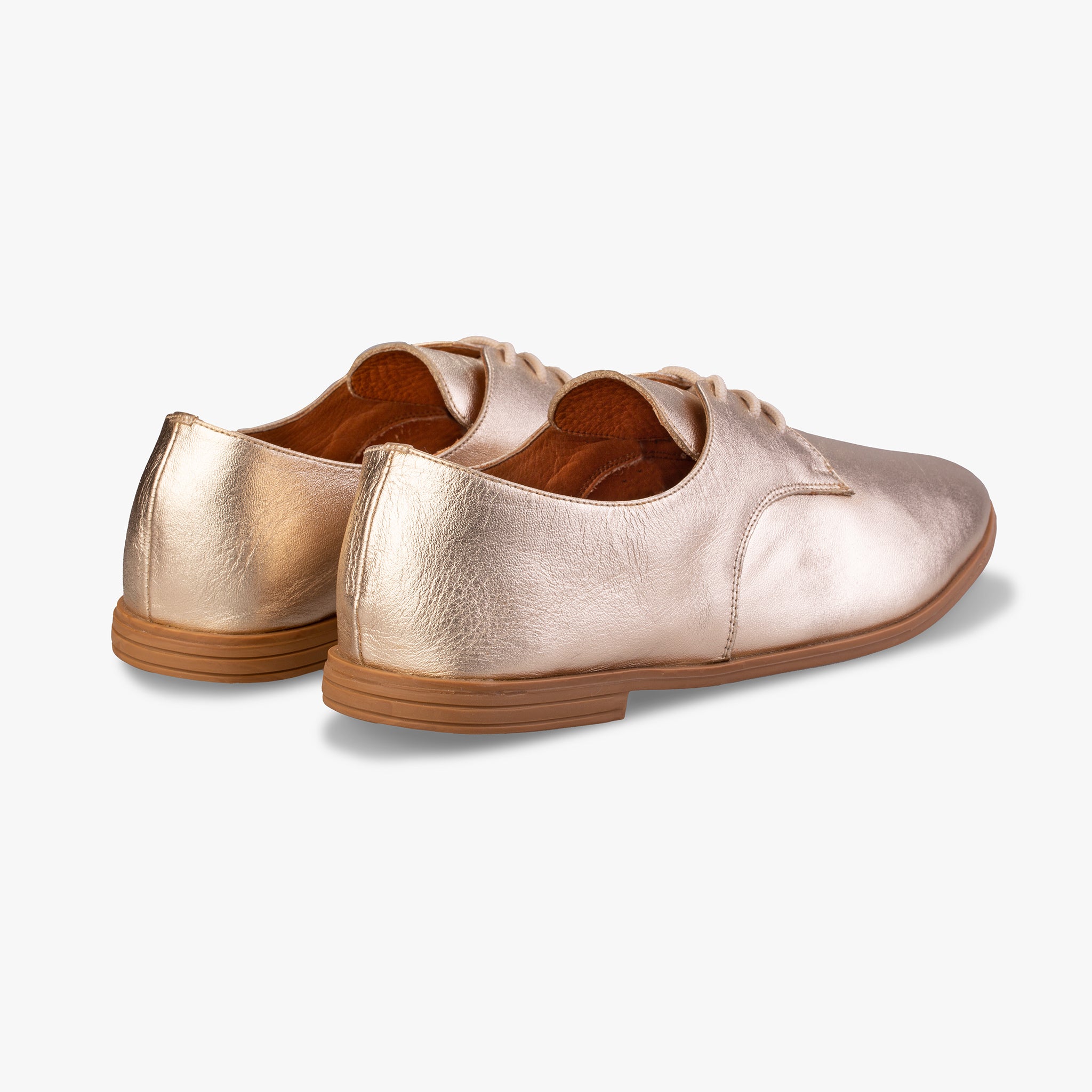 Gold Shoes Back View