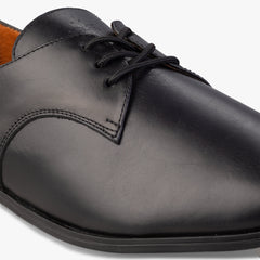 Black Oxford Shoes Upper Detail View