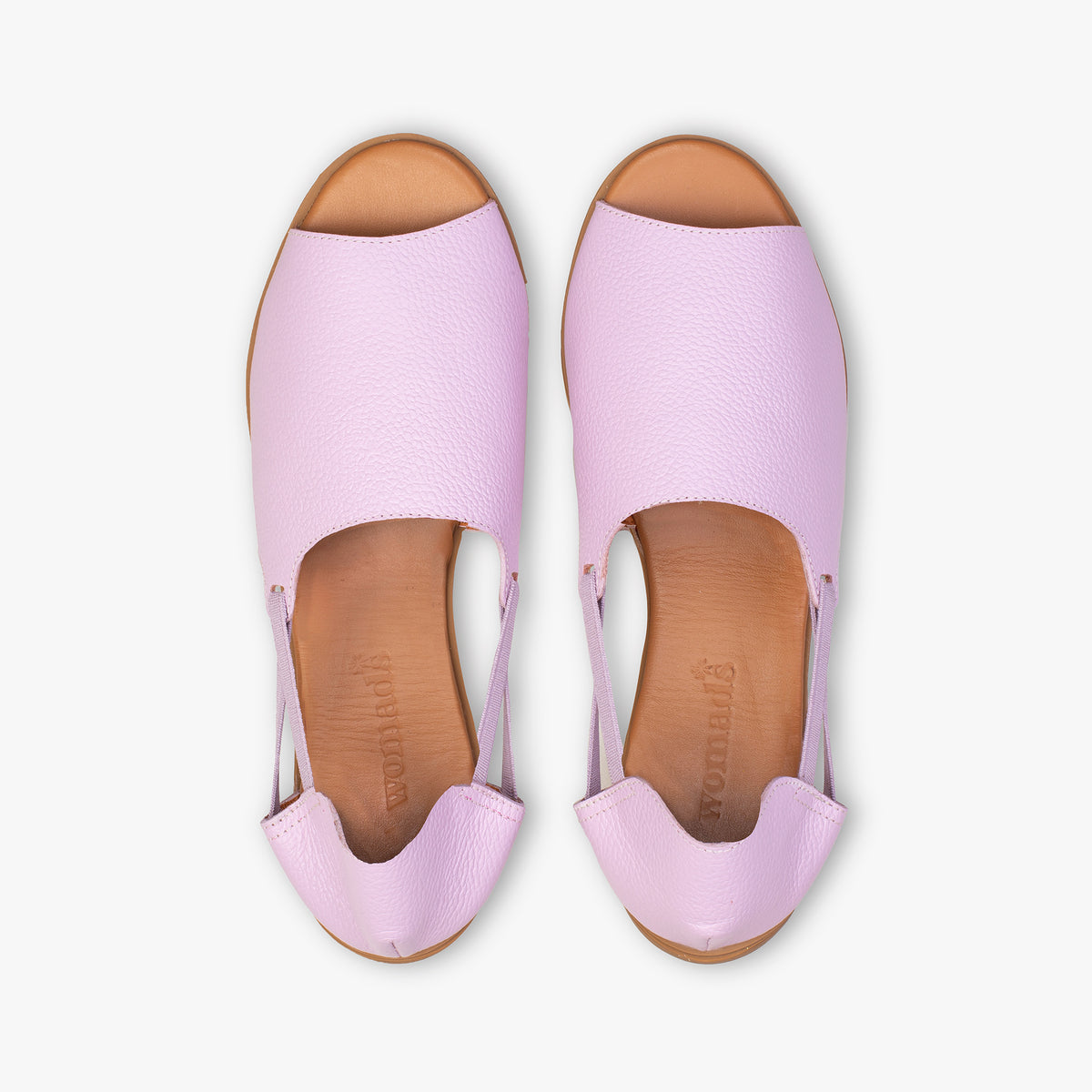 Lavender Sandals Top View