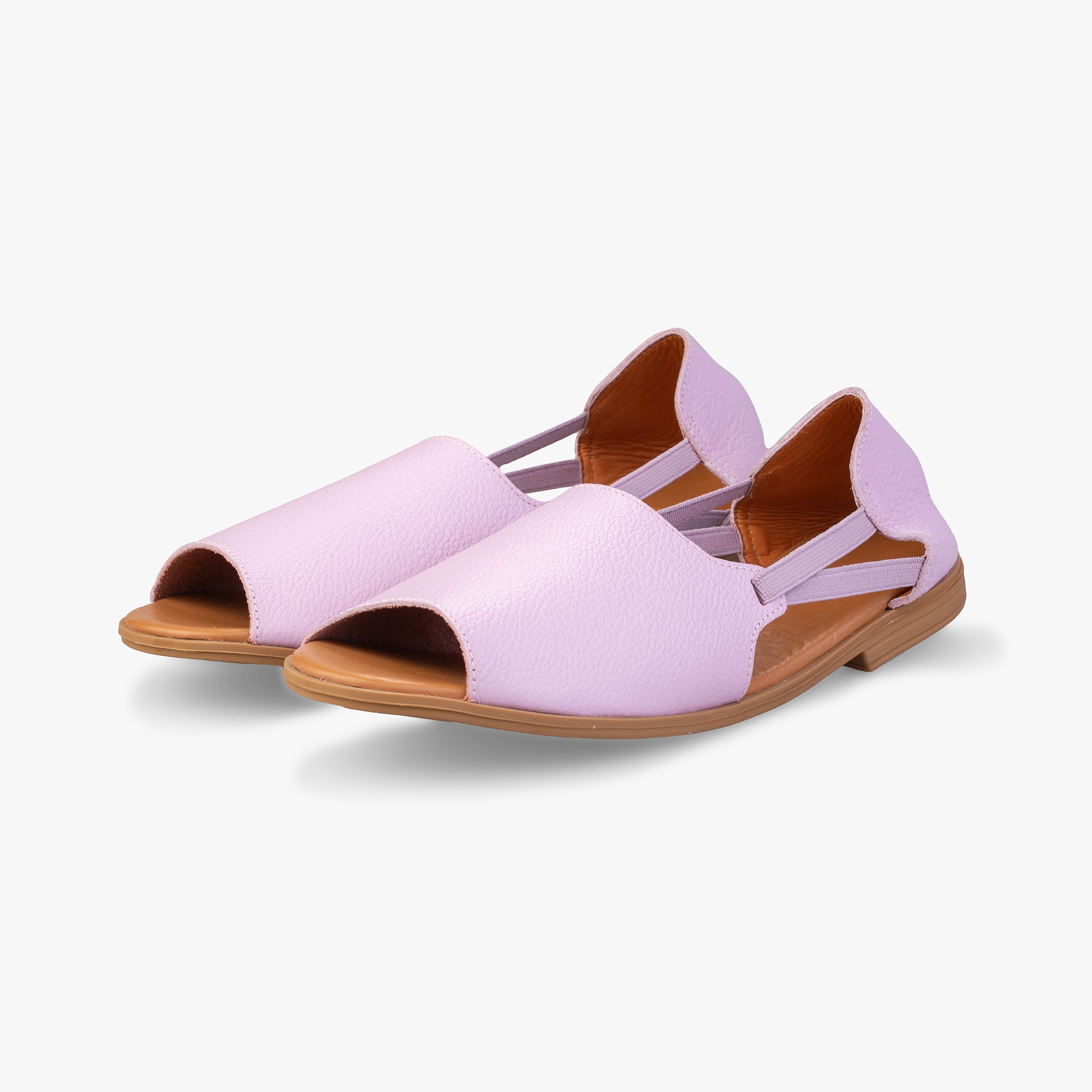 Lilac Sandals Angle View