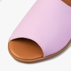 Close up Lilac Peep Toes
