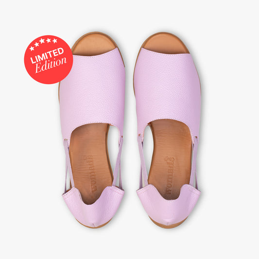 Lavender Sandals Top View