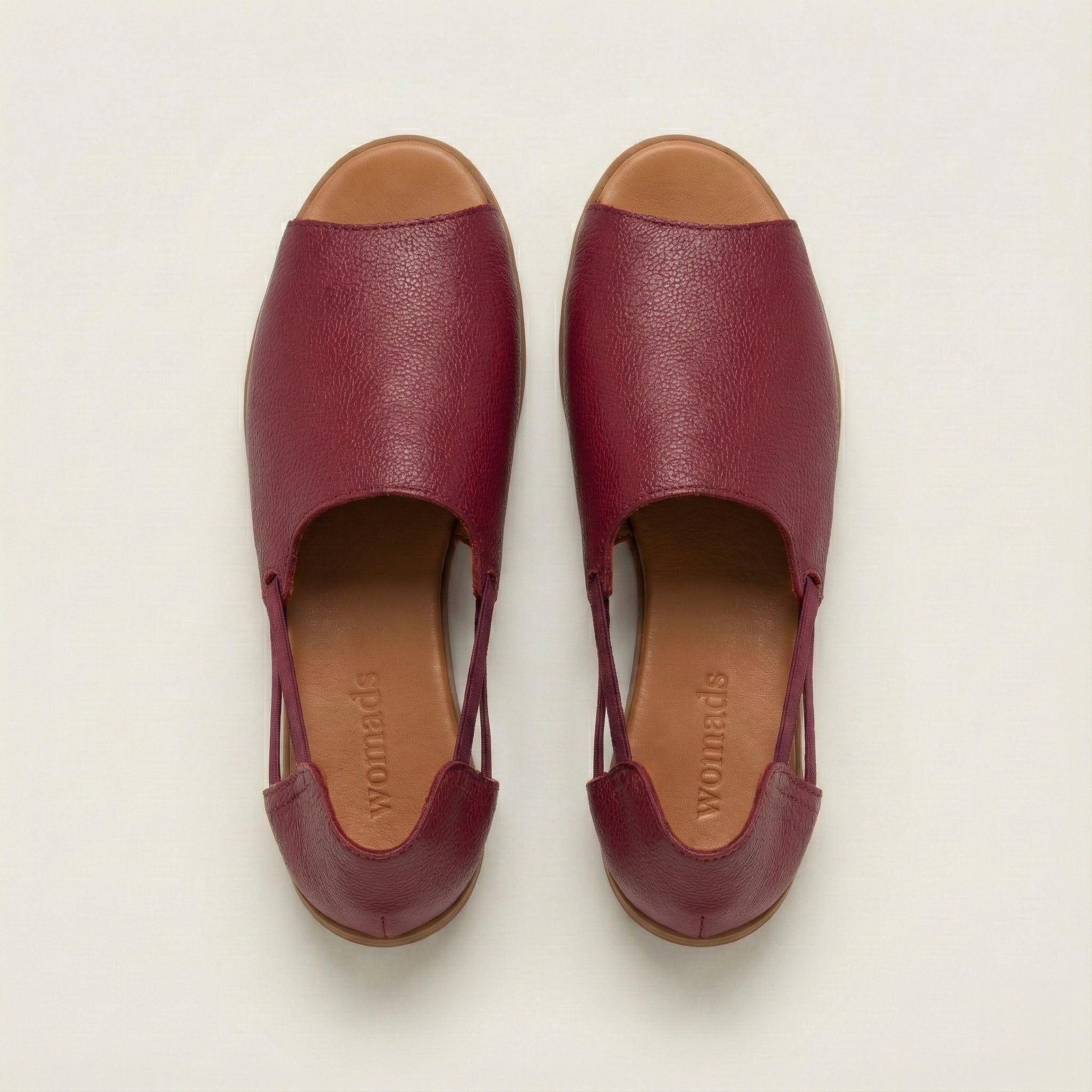 burgundy dress sandals Womads Peep Toe Slip On Padded Leather Flats - Padded Insoles - Size 7 | Women's Cape Sleeve V-Neck Formal Mid Length Wedding Guest Dress Block heel 100% rubber (canyon brown) your height:5 Feet 11