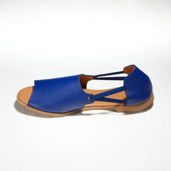 inside view of navy blue sandals