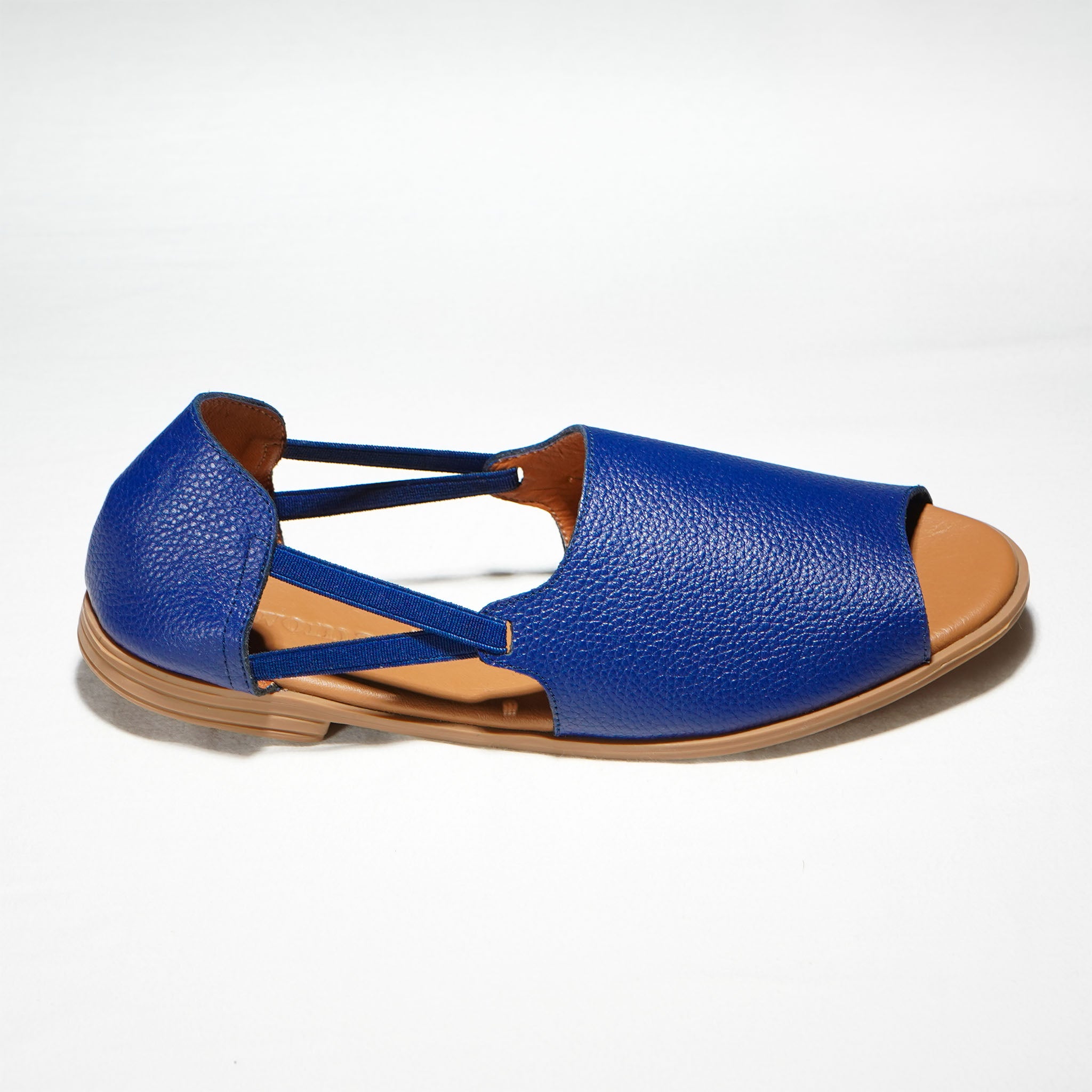 outside view of navy blue sandals