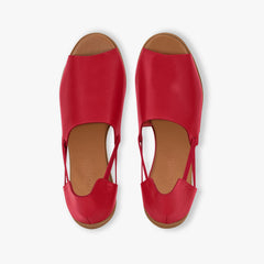 Imperial Red Peep Toes