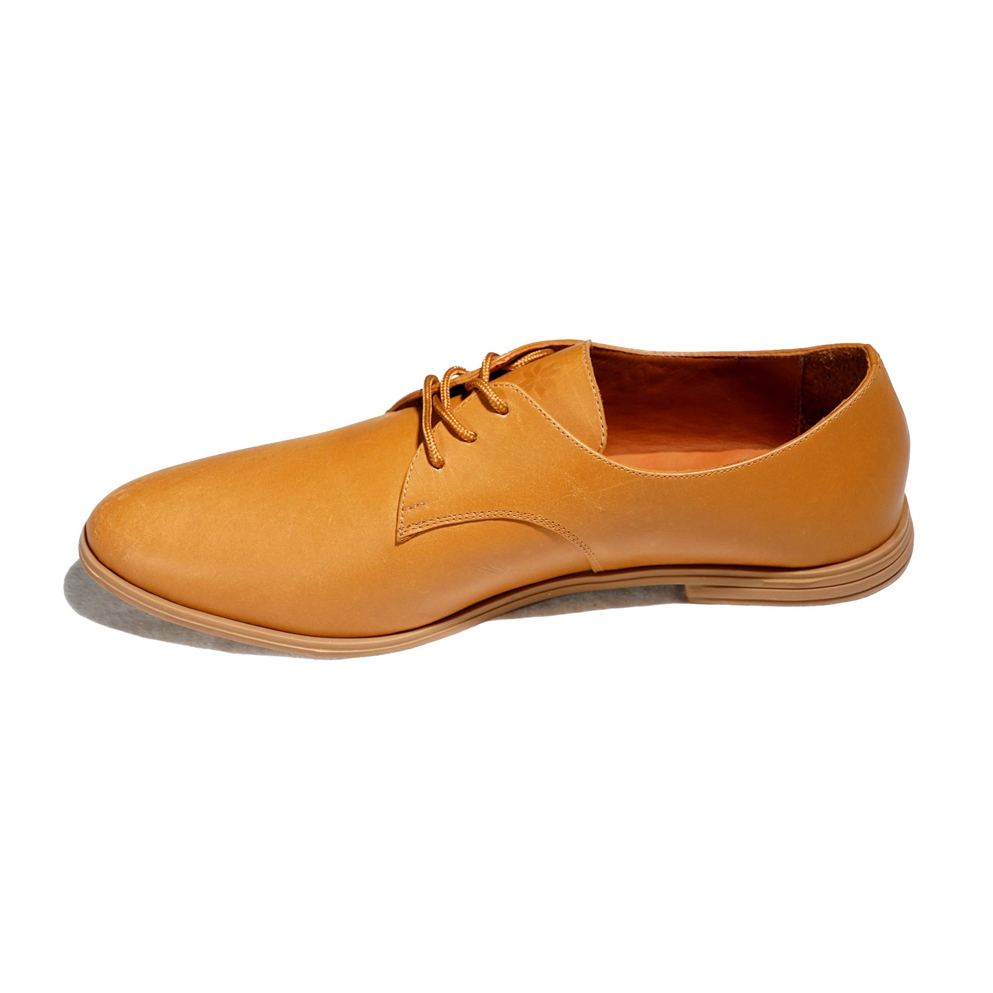 Tan Oxford Shoes Side View