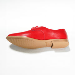 Red Leather Shoes Sole2 View