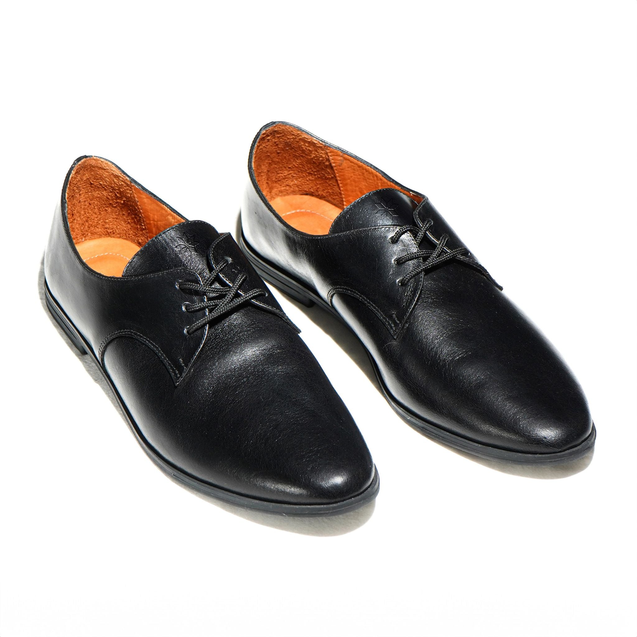 Black Oxford Shoes Topside View