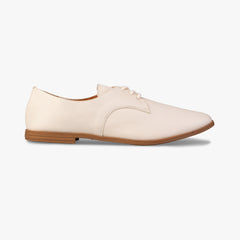 White Leather Shoes Side View