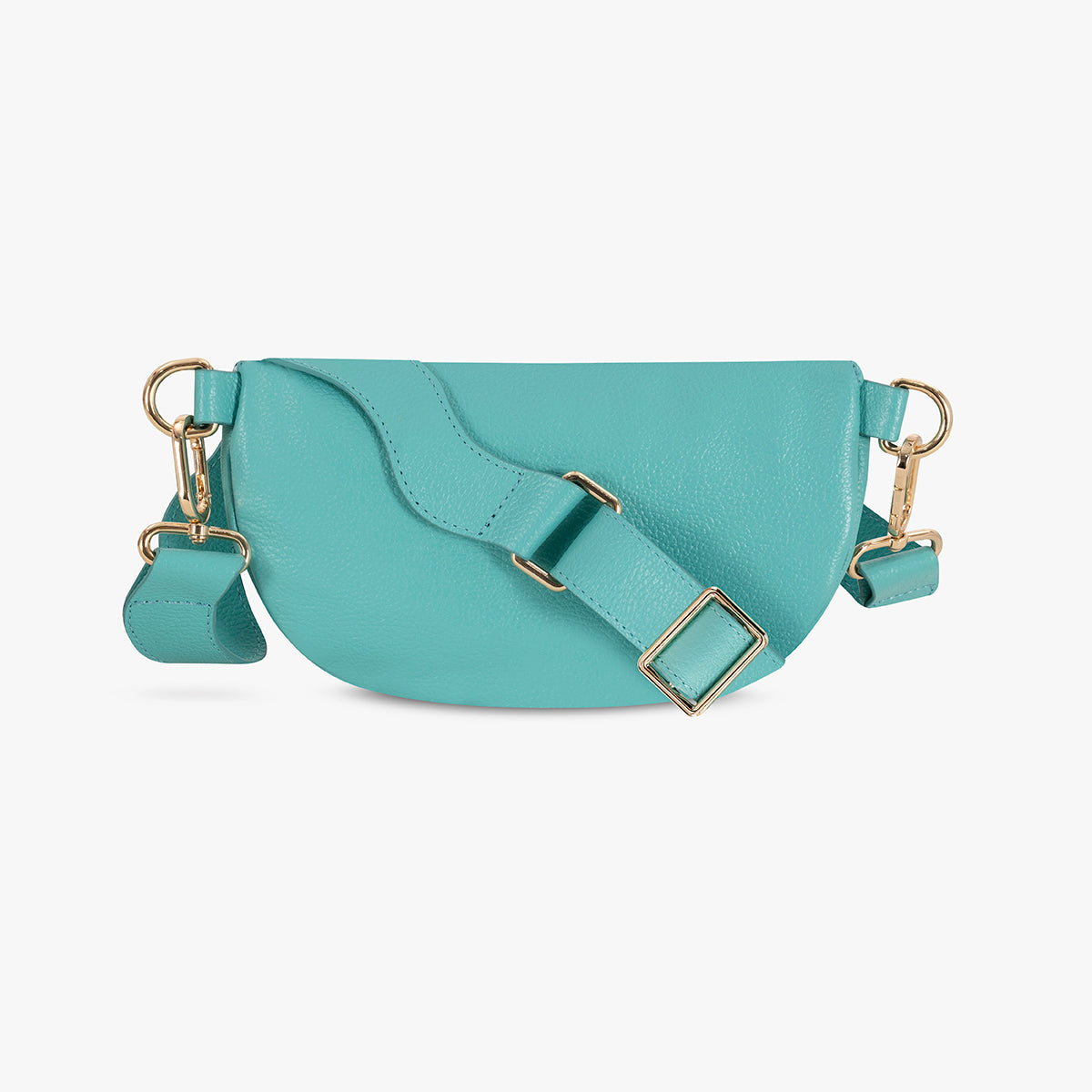 Blue crossbody bag back