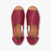 Burgundy Sandals top View