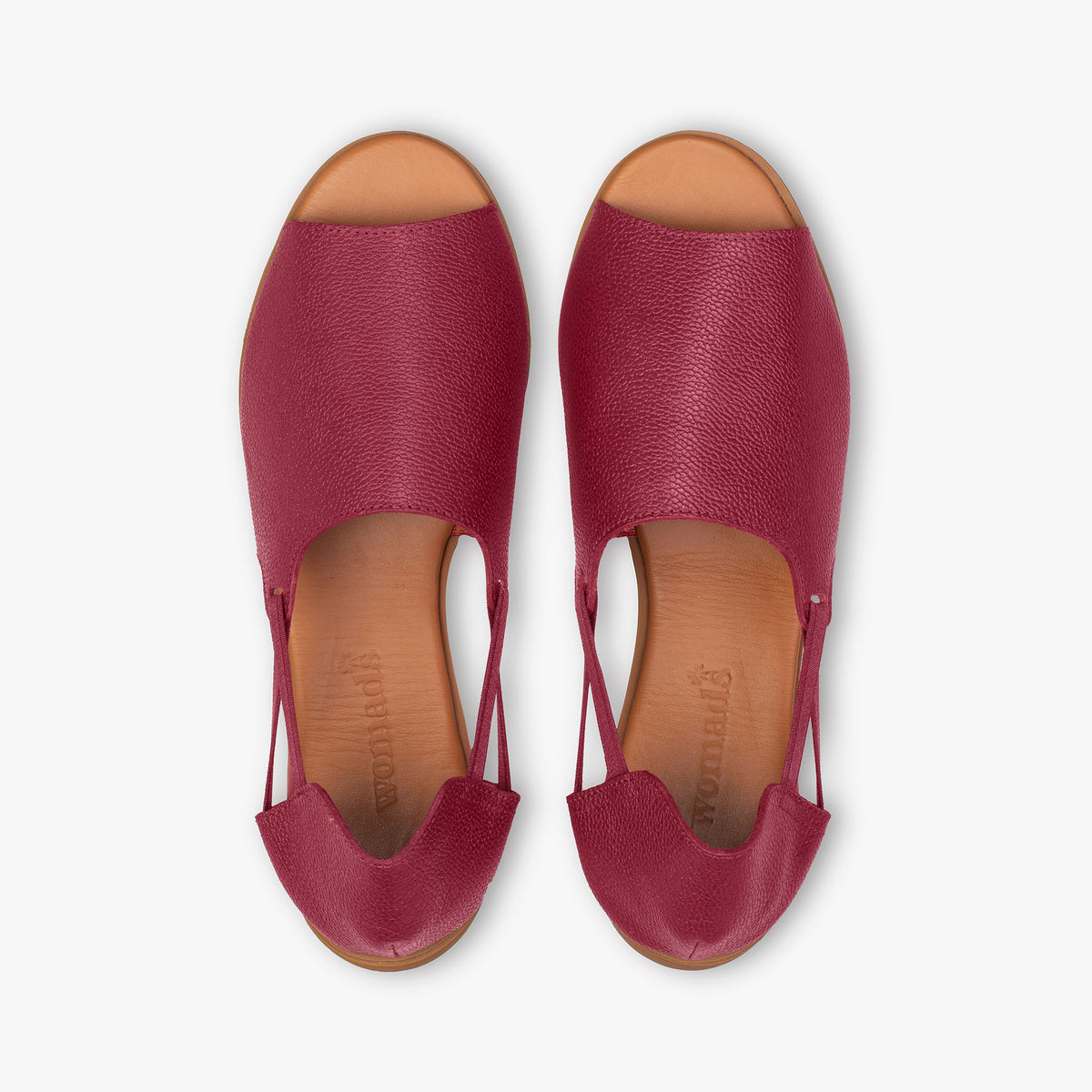 Burgundy Sandals top View