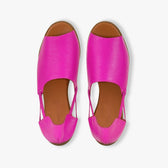 Womads pink sandals top view limited edition