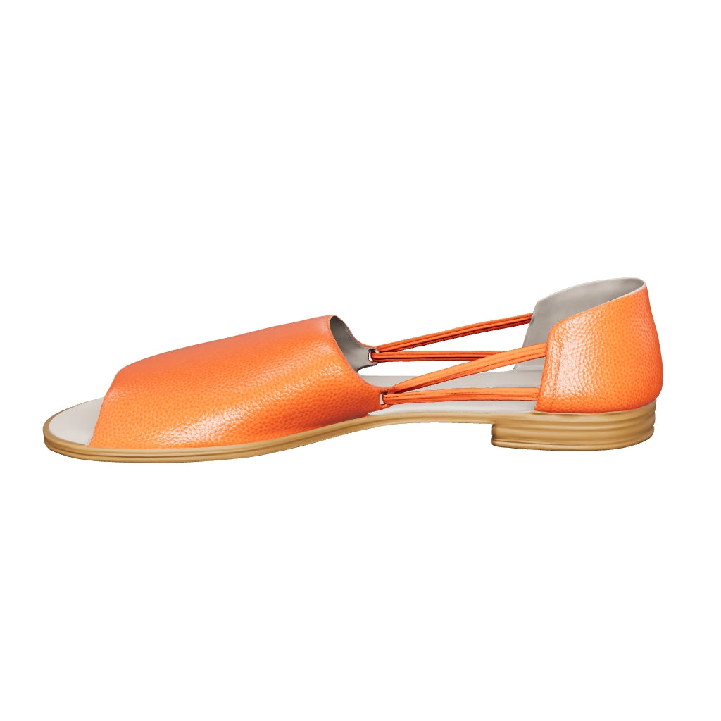 3D Model of Orange Leather Sandals