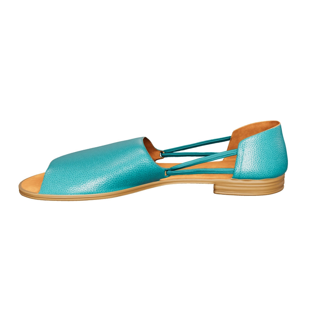 3D Model of Turquoise Leather Sandals