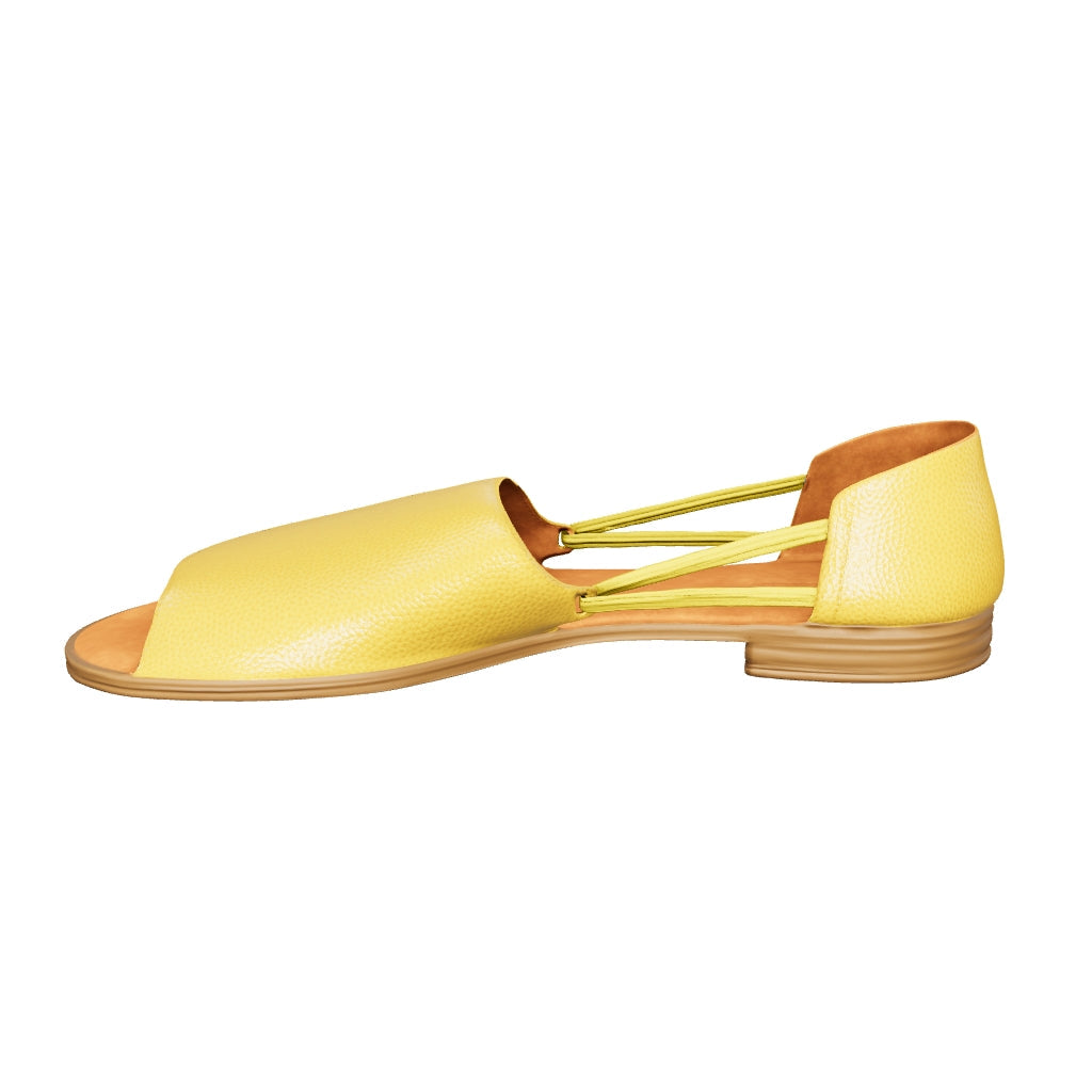 3D Model of Yellow Leather Sandals