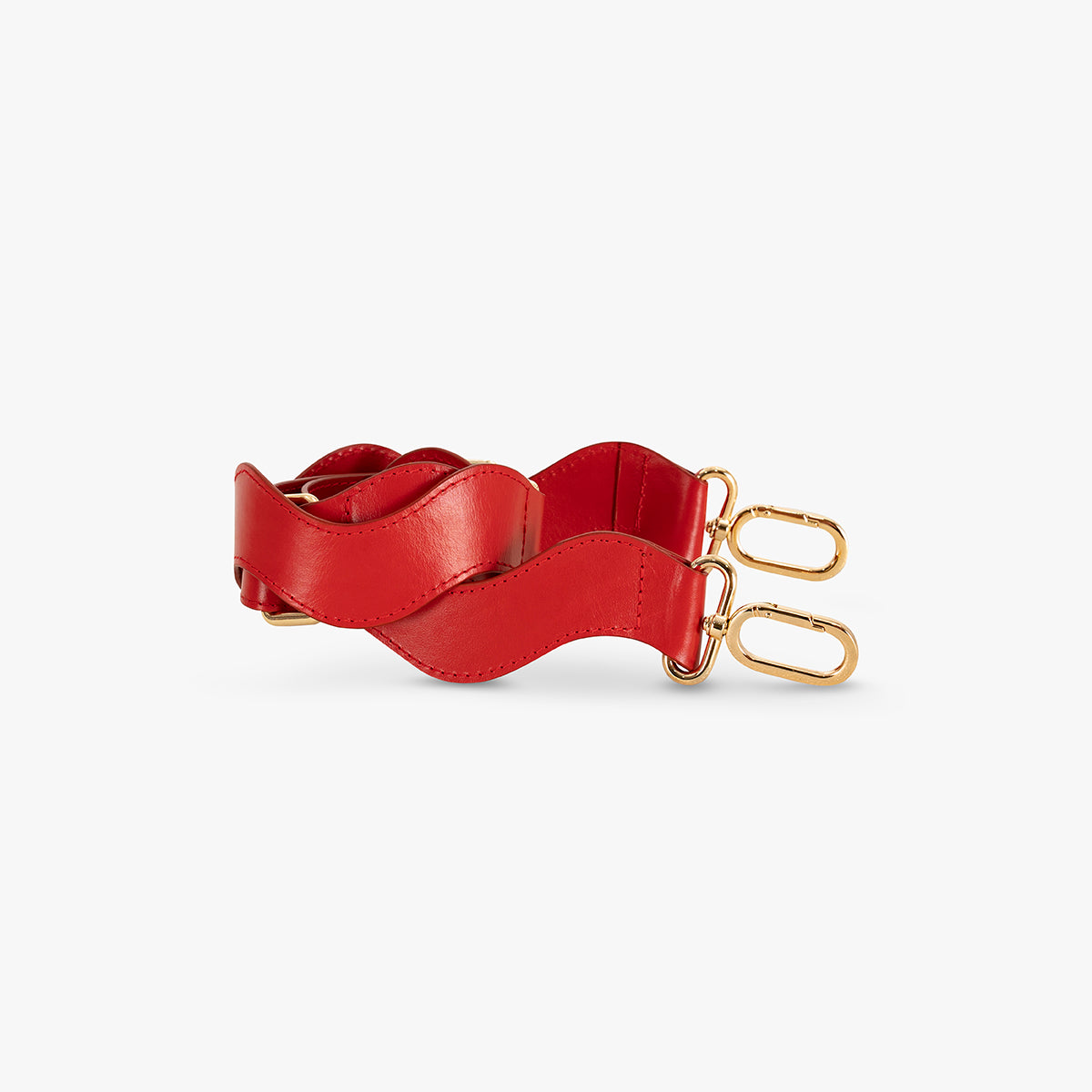 red leather strap wrapped