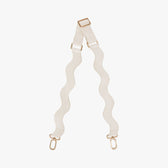 White crossbody strap