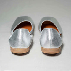 Womads silver sandals back view