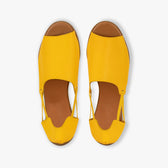 Yellow sandals top view Limited Edition